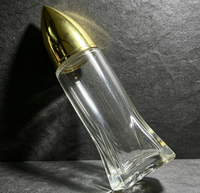 Bouteille de liqueur en verre personnalisée de 500 ml en forme de balle, bouchon doré de luxe, bouteille en verre vide transparente pour whisky, vodka, tequila, spiritueux