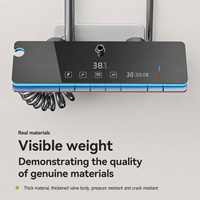 Système de douche thermostatique de luxe avec affichage numérique intelligent et jet de pluie doux pour appartement et hôtel