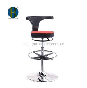 New Chrome Mạ Kim Loại Đen Xoay Vòng Seat Pub Cao Bar Ghế Bar Phân HY1033H - Product Image 2