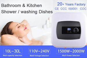 1500W Freestanding Tankless Electric Water <strong>Heater</strong> 15/20/30L Capacity Class B <strong>Energy</strong> <strong>Efficiency</strong> Household Use Stainless Steel - Product Image 2
