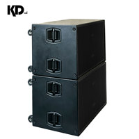 Subwoofer Activo Doble de 18 Pulgadas con Imán de Neodimio 8006, Sistema de Audio Profesional de Alta Potencia de 2500 W para Escenarios