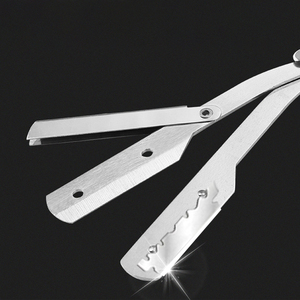 Лезвие из нержавеющей стали для парикмахерской бритвы с одним краем лезвия бритвы одноразовое половинное лезвие бритвы - Product Image 6