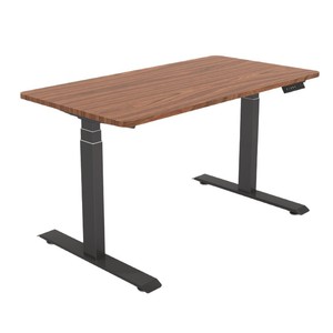 NATE Solid Wood Electric Height <b>Adjustable</b> Desk Frame With Metal <b>Legs</b> For Home Office Use - Product Image 3