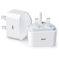Cargador HNT 45W GaN con Enchufe UK, Carga Súper Rápida PPS, Adaptador de Pared USB C PD PPS 5.0A para Samsung, Certificado CE UKCA RoHS OEM