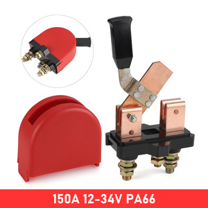 Guillotine <b>Switch</b> 150A 12-36V Copper Automotive <b>Power</b> <b>Switch</b> For Retrofit Upgrade Red And White - Product Image 4
