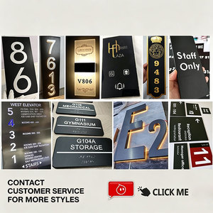 <span class=keywords><strong>Campanello</strong></span> LED Personalizzato con Schermo Touch, Targa Illuminata con Numero Stanza per Hotel e Appartamenti - Product Image 2