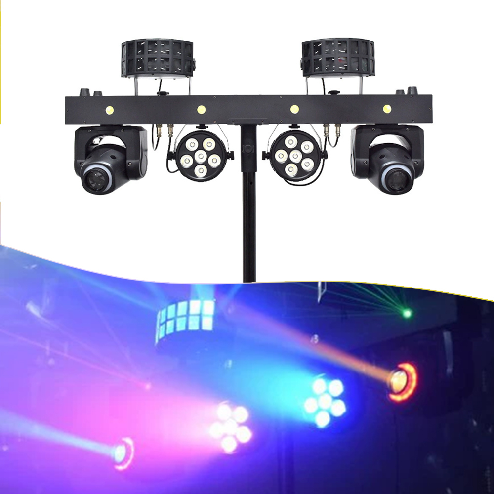 MGOLighting Portable DJ Gig Bar RGBW 4in1 LED Par Bar Club KTV Disco Stage Lights Event Stage Light