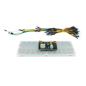 MB102 Breadboard Power MB102 <b>Black</b> 830 Points Solderless Prototype Bread <b>Board</b> for arduino Kit + 65pcs Jumper Wires Cable - Product Image 4