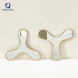 QIANCHENG Acero Inoxidable Spiegel Sets Mini <span class=keywords><strong>Espejo</strong></span> pequeño Sala de estar Espejos Pared Decoración interior Miroir Meuble Espejos - Product Image 2