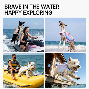 Chaleco Salvavidas Ajustable para Perros Touchdog con <span class=keywords><strong>Flotador</strong></span> para el <span class=keywords><strong>Cuello</strong></span> para Natación, Navegación y Surf - Product Image 2