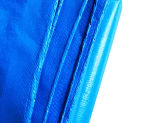 125GSM 4×5m 2,5KG blau weiß Farbe Kunststoff Gewebestoff HDPE laminierte Regenbedeckung Pe-Platte