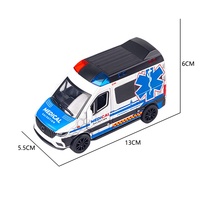 Jacko Toys Venta caliente juguetes para niños 1/32 Diecast Car Pull Back aleación ambulancia modelo juguetes para niño