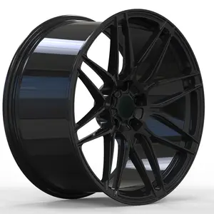 Custom forged wheels 19 20 21 inch wheels rims gloss black for RX LS