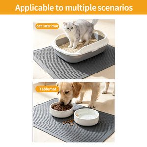 Silicone pet meal <b>mat</b> for cat bowls anti-slip and spill-proof <b>large</b>-sized cat meal <b>mat</b> easy-to-clean dog meal <b>mats</b> feeding <b>mat</b> - Product Image 3