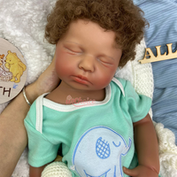Poupée Reborn Bébé Cheveux Implantés Personnalisés 20 Pouces LOULOU Corps Entièrement en Silicone Lesté Toucher Réaliste Poupée de Collection pour la Revente