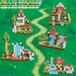 Juego de 200 Piezas de Construcción Magnética de Plástico, Bloques de Construcción, Juguete Educativo para Niños, Desarrollo de la Creatividad e Imaginación - Product Image 3