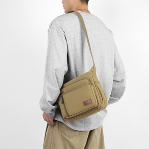 <b>Canvas</b> Vintage Messenger Shoulder/Satchel Crossbody Travel <b>Bag</b> with Multiple Pockets Daily Use - Product Image 5