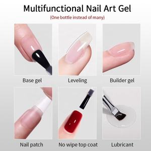 طلاء أظافر R S 2 في 1 ومعطف أساسي عالي الجودة يدوم طويلاً نقع طلاء أظافر جل بالأشعة فوق البنفسجية - Product Image 3