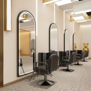 Espejo de Pared Inteligente con Retroiluminación LED para Peluquería K Barbering, Espejo de Cuerpo Entero para Salón de Belleza - Product Image 1