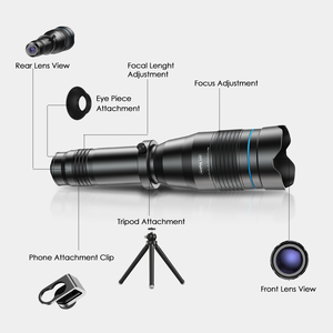 <span class=keywords><strong>Apexel</strong></span> — accessoires de téléphone professionnels, téléobjectif Mobile <span class=keywords><strong>60x</strong></span>, télescope, objectif de caméra avec support extensible - Product Image 5