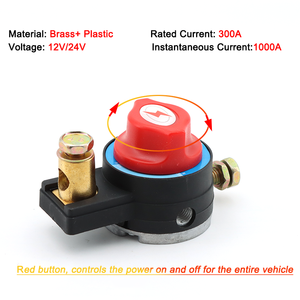 Interrupteur de coupure de batterie automatique 12V 24V, disjoncteur, déconnexion rapide, fonction antivol pour voiture, camion, marine - Product Image 4