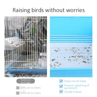 Cages portatives de produits pour animaux de compagnie de conception moderne simple de cages d'élevage d'oiseaux pour la cage d'élevage d'oiseaux