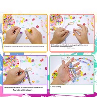 Kit de fabrication de porte-clés perlés DIY, ensemble de perles pour breloques de téléphone Y2K avec perles acryliques, lettres alphabétiques et fermoirs mousquetons, cadeaux