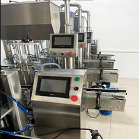 Machine de remplissage automatique à double tête servo-piston haute vitesse, remplisseuse à 2 pompes pour eau, huile, shampoing, miel, crème, pâte