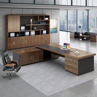 2.4 m bureau bureau de luxe PDG MDF patron Table Design bureau exécutif bureau en bois organisateur de bureau