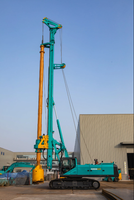 Nouvelle plateforme de forage rotative Diesel SWDM200H avec boîte de vitesses et pompe, profondeur maximale de 64 m pour les projets de construction