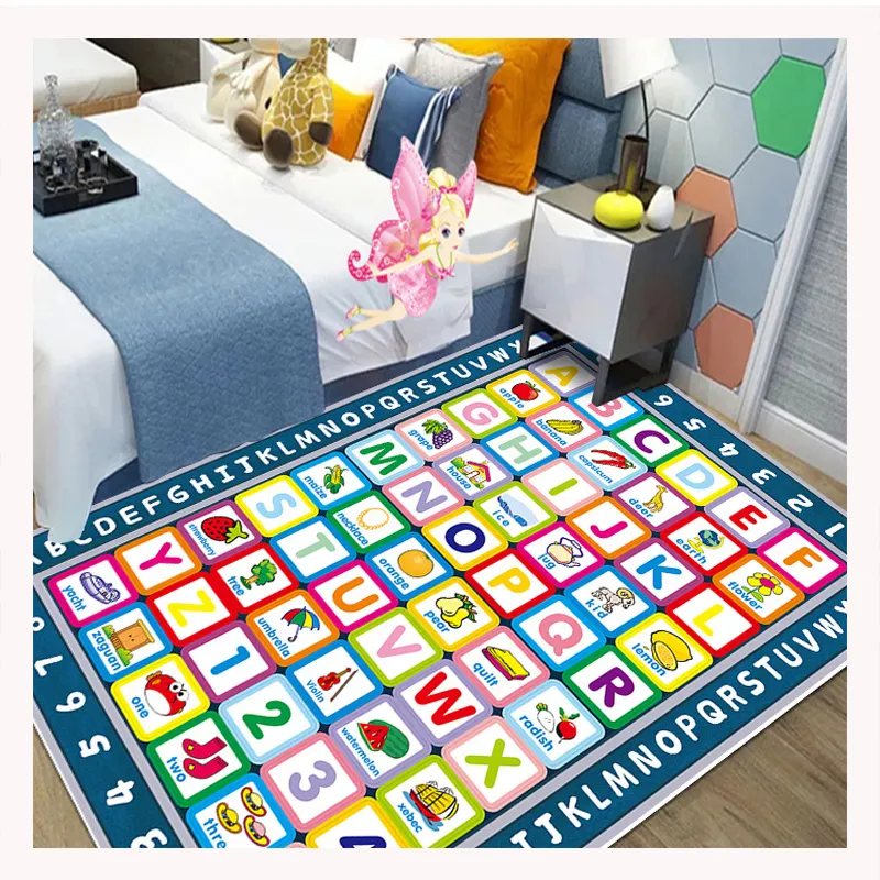 Hot selling Baby Kids soft Play Mat Puzzle Developing Carpets Kids rugs Children Colorful Cartoon Pattern Carpet