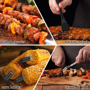 Juego <span class=keywords><strong>de</strong></span> 27 Utensilios para Barbacoa <span class=keywords><strong>de</strong></span> Acero Inoxidable, Juego <span class=keywords><strong>de</strong></span> Herramientas para Barbacoa con Pinzas para Carne, para Asados al Aire Libre, Juego <span class=keywords><strong>de</strong></span> Regalo para Camping - Product Image 5