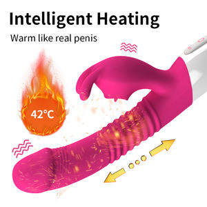 <span class=keywords><strong>2025</strong></span> секс-товары Телескопический фаллоимитатор вибратор, вибратор с кроликом, секс-игрушки для женщин - Product Image 4