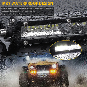 <span class=keywords><strong>Super</strong></span> Slim 10 pouces 78W LED barre de lumière de travail Combo faisceau 4X4 hors route brouillard LED barre tracteur bateau 4WD camion ATV 12V système d'éclairage de voiture - Product Image 6