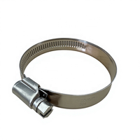 Collier de serrage à vis sans fin en acier inoxydable SS304 de type allemand pour tuyau d'échappement, largeur de bande 12 mm