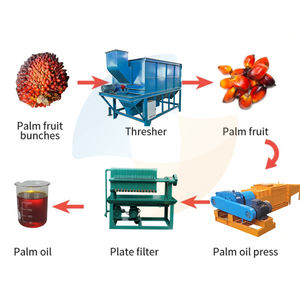 Machine de production d'<span class=keywords><strong>huile</strong></span> de palme 0,5/h-5TPH, usine de traitement automatique d'<span class=keywords><strong>huile</strong></span> de palme brute - Product Image 1