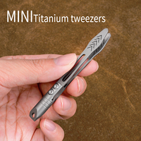 Pinzas Portátiles Mini de Titanio, Herramienta EDC, Pinzas Pequeñas y Ligeras, Herramientas Manuales EDC para Desempaquetar