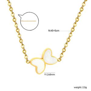 Collares de Joyería de Moda de Cristal al por Mayor, Estilo Coreano, Acero Inoxidable, Chapado en Oro de 18K, Collar con Pequeñas Flores de Circonio para Mujer - Product Image 2