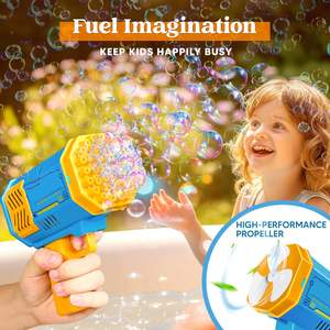 Nouvelle machine à bulles de type bazooka pour enfants, style unisexe, petite taille, boîte de couleur, jouet d'été, pistolet à eau, jouets à balles de gel - Product Image 4