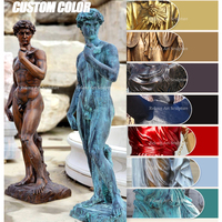 Sculpture de fontaine en bronze grandeur nature de Poséidon, style antique, personnalisable, disponible pour la décoration artistique des parcs et jardins extérieurs