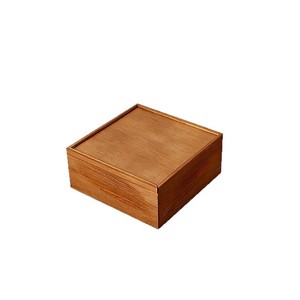 Boîte en bois rétro à ouverture coulissante, en bois massif, rectangulaire, 10 pouces de haut, boîte d'emballage artisanale pour cadeau avec couvercle - Product Image 3