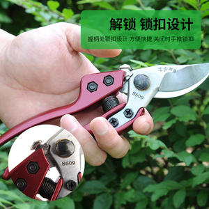 Sécateur Old Friend LHJ44, lame en acier au carbone, poignée rouge, manuel, pour la taille des arbres fruitiers, outils de jardin - Product Image 3