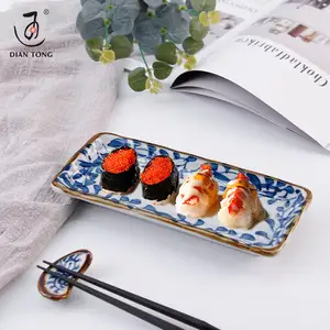 Hot Koop Japanse Stijl 11 Inch Rechthoekige Plaat Sushi Japanse Restaurant Vlakke Plaat