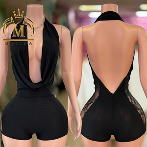 Body Sexy Vintage da Donna in Pizzo Trasparente, Senza Schienale, Aderente, Elegante e Sensuale - Product Image 1