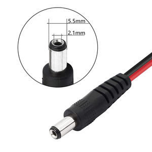 Cavo di Alimentazione 12V DC Maschio 2.1mmx5.5mm a Clip a Coccodrillo, Connettori 24AWG PVC per Telecamere di Sicurezza CCTV Elettroniche e Illuminazione - Product Image 4