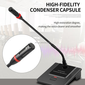 TNH-Micrófono condensador de cuello de cisne de alta fidelidad con cable XLR de 3 giros, con 3 métodos de fuente de alimentación, rango de recogida de 50CM - Product Image 3