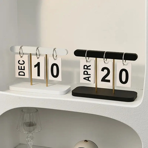 <span class=keywords><strong>Calendrier</strong></span> de table à rabat de style nordique, luxe léger, pour la maison, le salon, l'entrée, le bureau, la décoration du cabinet à <span class=keywords><strong>vin</strong></span> - Product Image 4