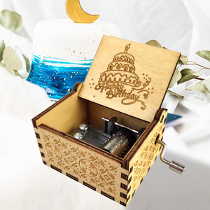 Bán Buôn Tùy Chỉnh Màu Đen Bằng Gỗ Âm Nhạc Hộp Hot Bán Sáng Tạo Khắc Hạnh Phúc Bài Hát Sinh Nhật Cá Nhân Sinh Nhật Bằng Gỗ Âm Nhạc Hộp - Product Image 3