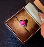 Bagues unisexes tendance vintage en argent sterling 925 plaqué, avec pierre de guérison en cristal et rubis étoilé naturel de haute qualité