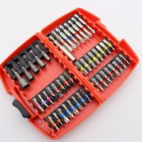 Jeu de 32/45/83 embouts courts pour tournevis électrique en matériau S2, comprenant embouts plats, Phillips, étoile, Torx, hexagonaux et rallonges
